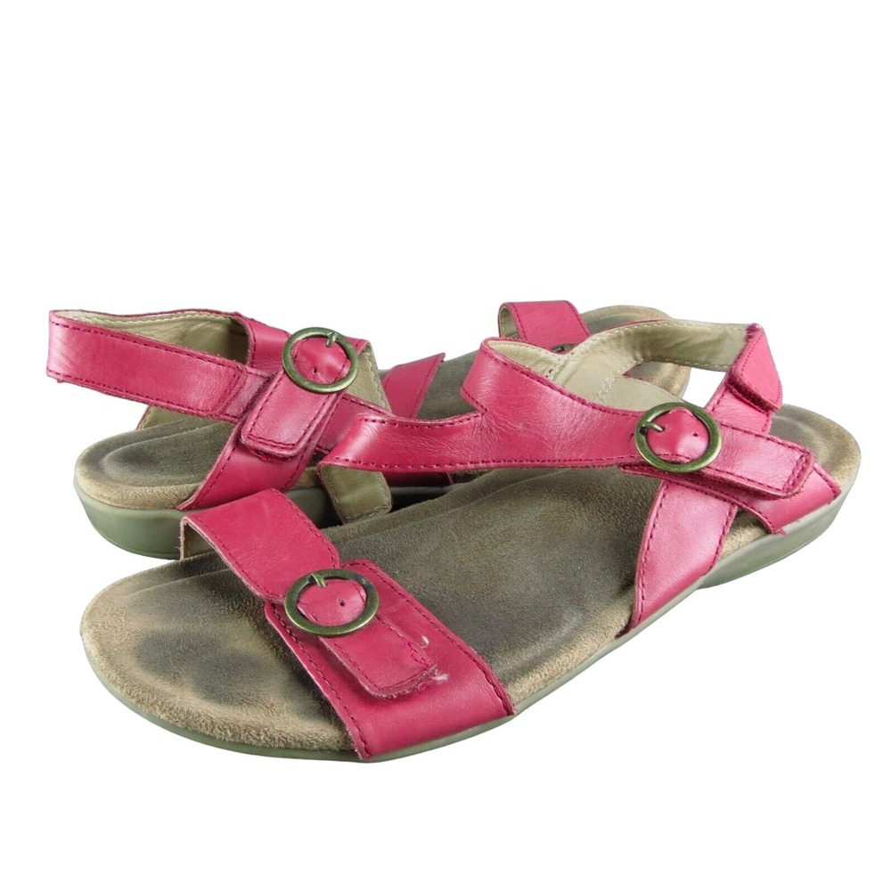 Earth Women's Beck Ankle Strap Pink Leather Size 8M‎ Gently Used 2025